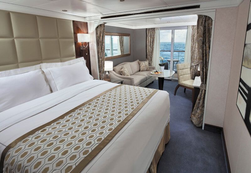 Suite DELUXE VERANDA du bateau de croisière Seven Seas Voyager